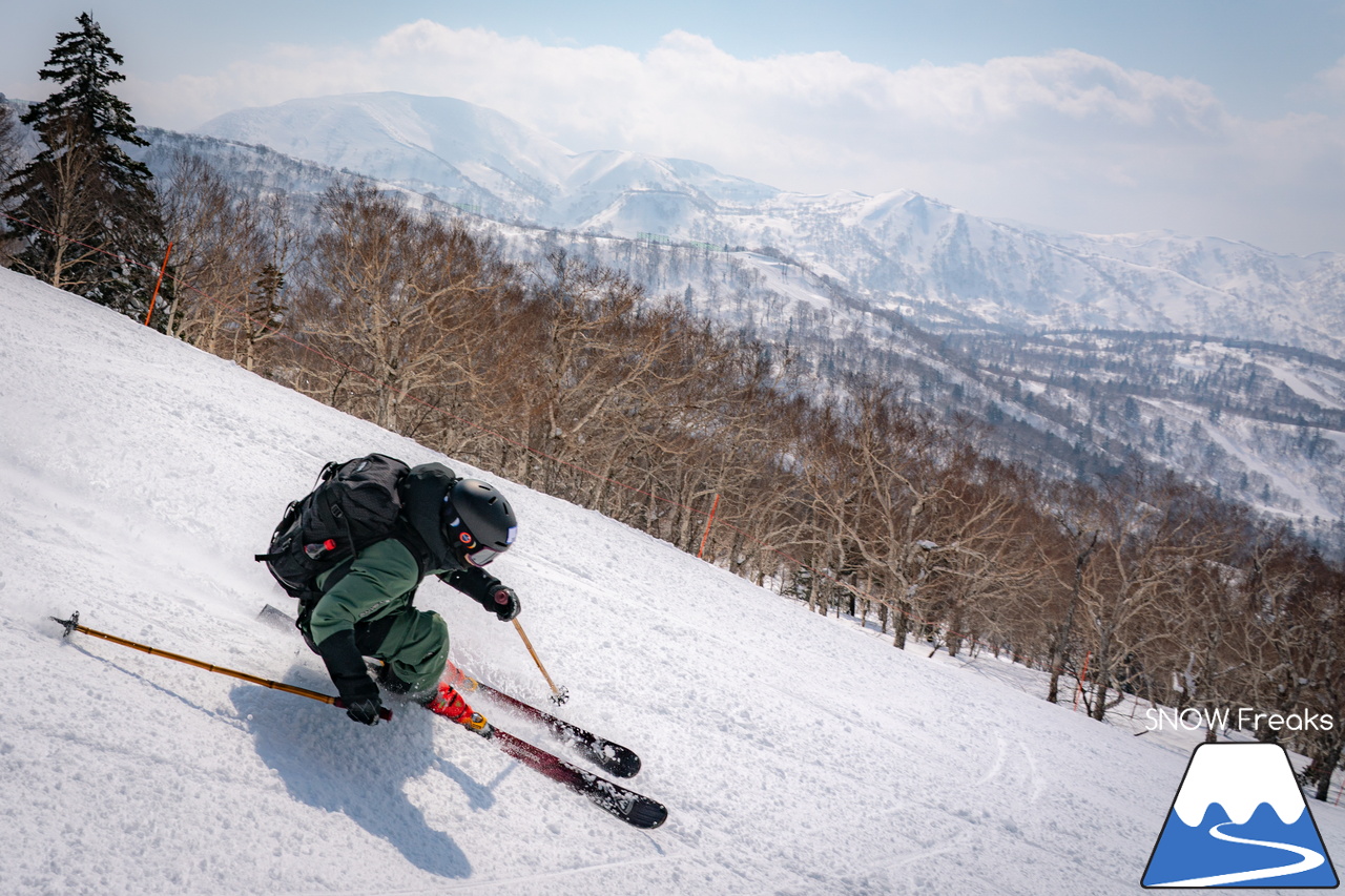 キロロリゾート｜[okaphoto]ことフォトグラファー・岡崎宜紀さんの撮影に密着。被写体となるのは...全日本スキー技術選ファイナリスト『原田侑駿 - Yuma Harada』(^^)/